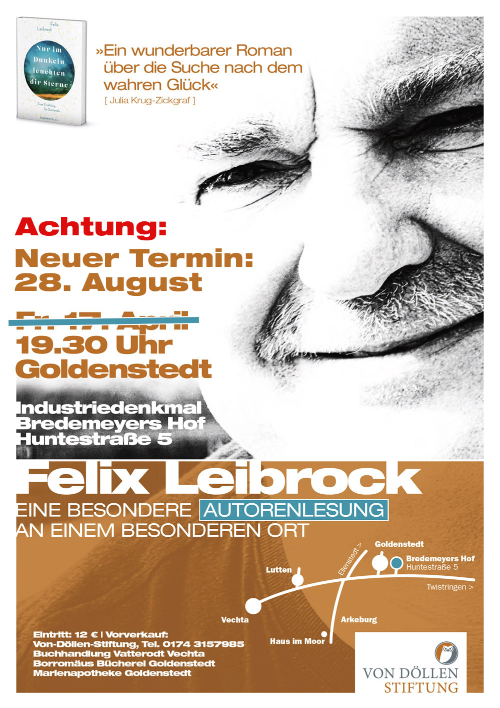 VDS Plakat Autorenlesung Felix Leibrock Web Thumbnail V2